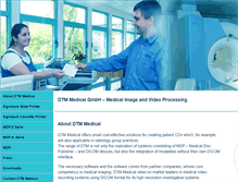 Tablet Screenshot of dtm-medical.eu